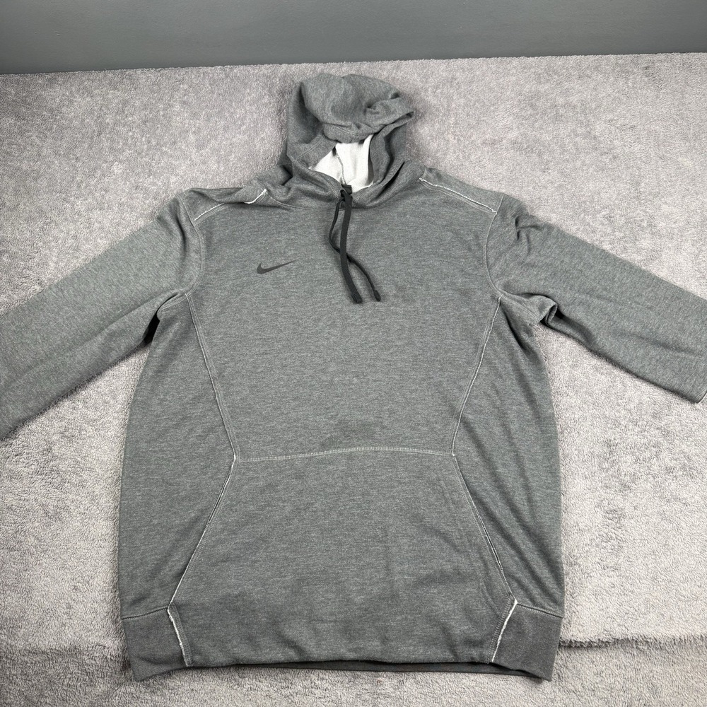 Nike Men's  3/4 Sleeve Hoodie Charcoal Gray Size Medium Cotton